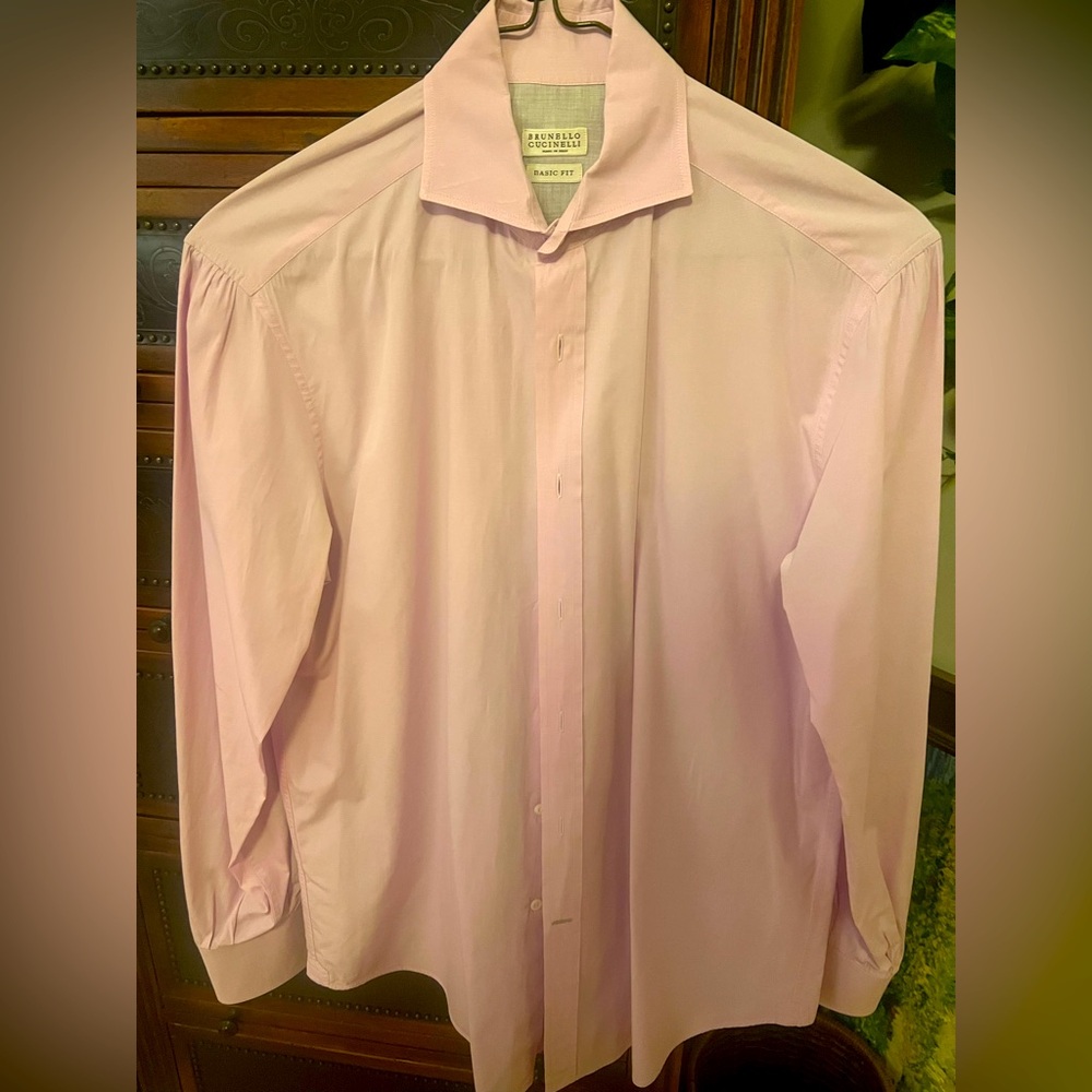 Men’s Brunello Cucinelli long sleeve dress shirt